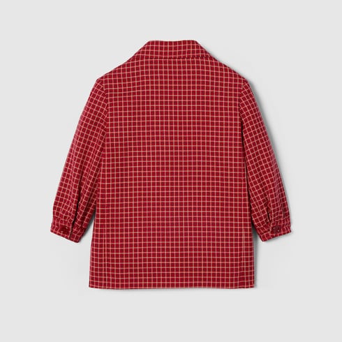 〔チルドレンズ〕チェック ウール ジャケット