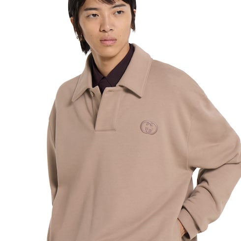 Brushed cotton jersey sweatshirt