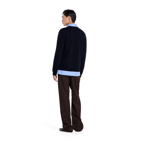 Cardigan aus Wollstrick mit Stickerei