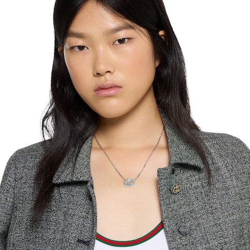 Collier à pendentif Gucci Interlocking