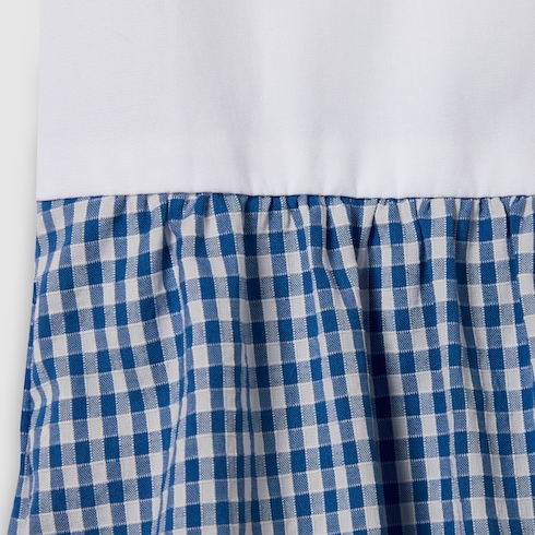 Baby gingham cotton one-piece