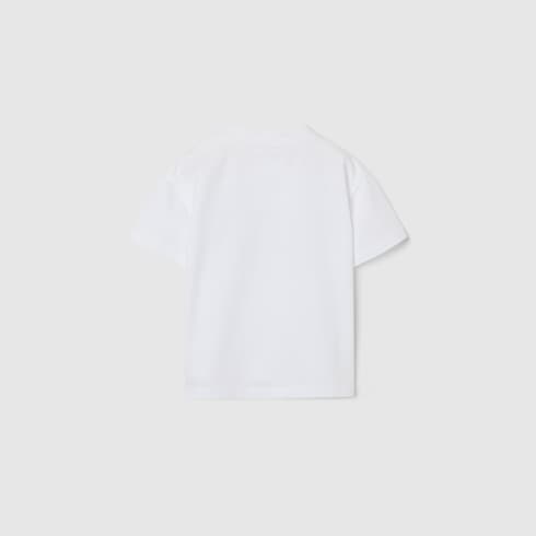 T-shirt neonato in cotone con stampa