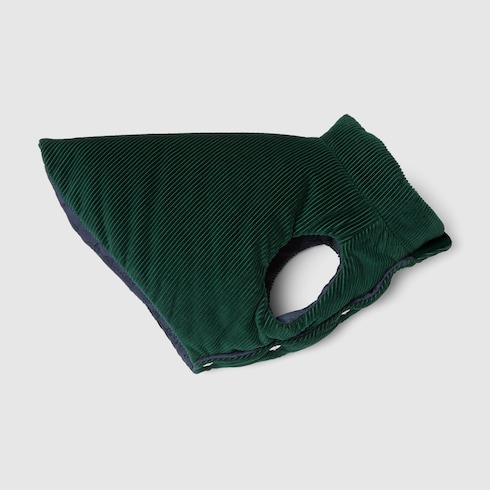 Manteau réversible en velours côtelé pour animal de compagnie