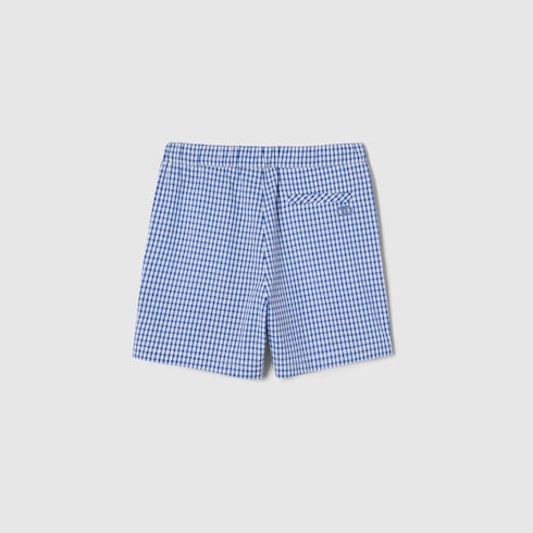 Short pour enfant en coton vichy