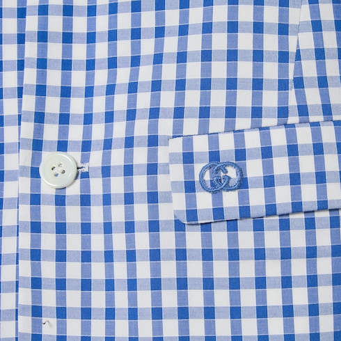 Children's gingham cotton jacket