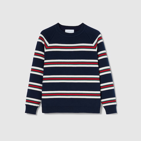 Pull pour enfant en coton avec bande Web