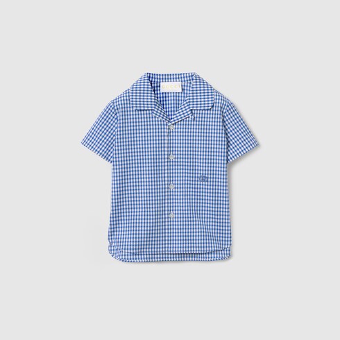 Chemise pour bébé en coton vichy