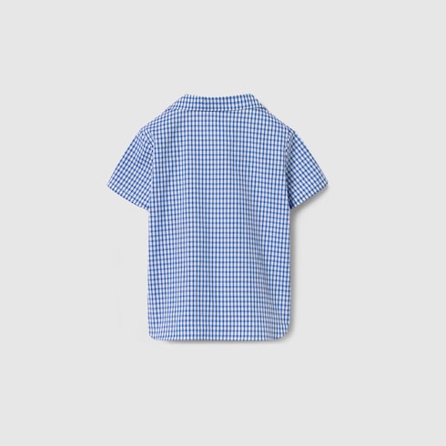 Chemise pour bébé en coton vichy