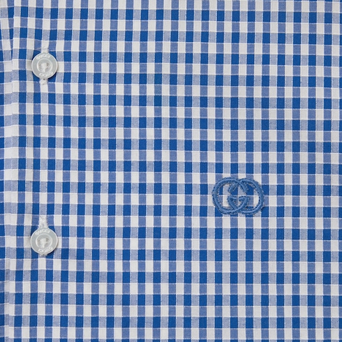 Camisa de algodón gingham para bebé