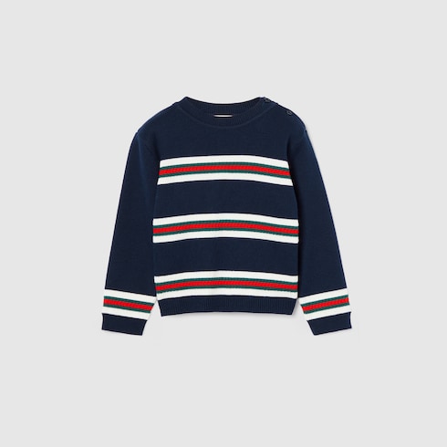 Pull pour bébé en coton avec bande Web