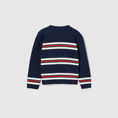 Pull pour bébé en coton avec bande Web