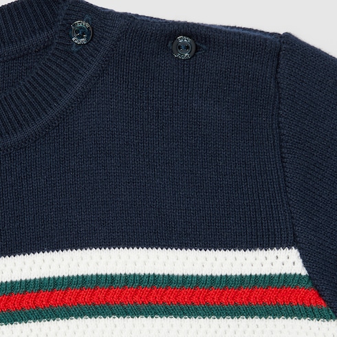 Pull pour bébé en coton avec bande Web