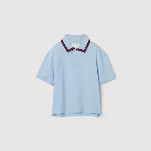 Baby cotton polo shirt with Web