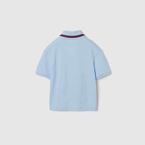 Baby-Poloshirt aus Baumwolle mit Web