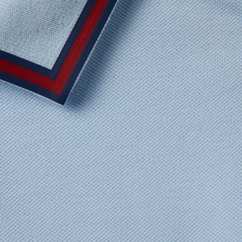 Baby-Poloshirt aus Baumwolle mit Web