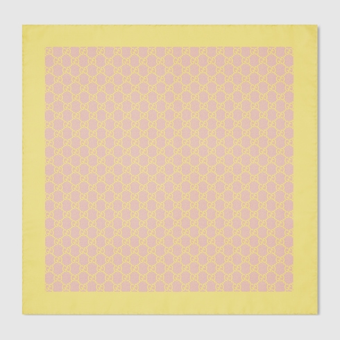 Bandana en twill de soie GG