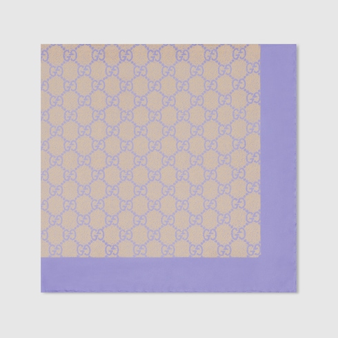 Bandana in twill di seta GG