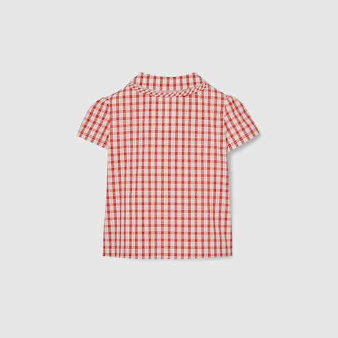 Babybluse aus Baumwolle mit Vichykaro