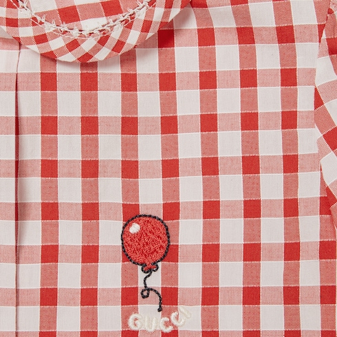 Babybluse aus Baumwolle mit Vichykaro