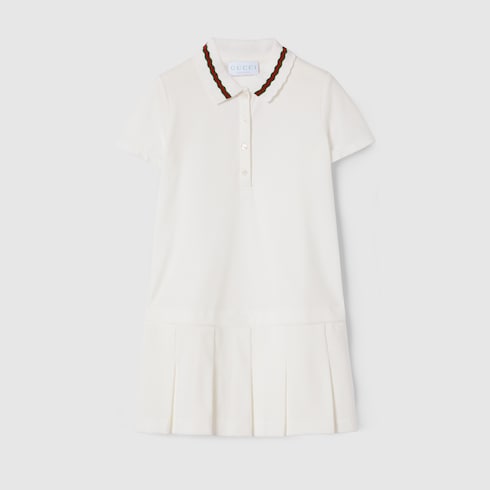 Minivestido polo infantil con tribanda Web