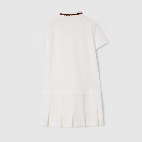 Minivestido polo infantil con tribanda Web