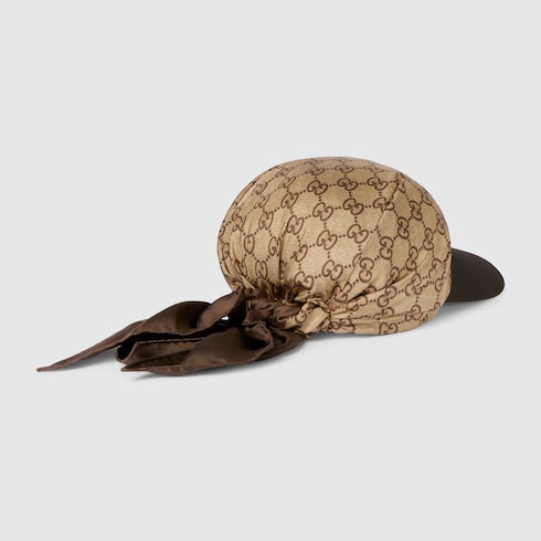 Casquette en twill de soie GG