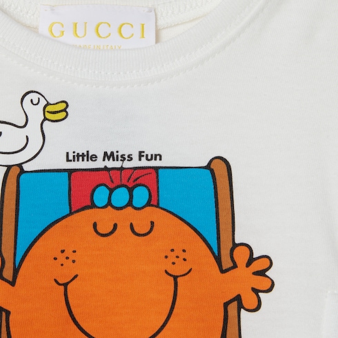 Baby cotton one-piece with print