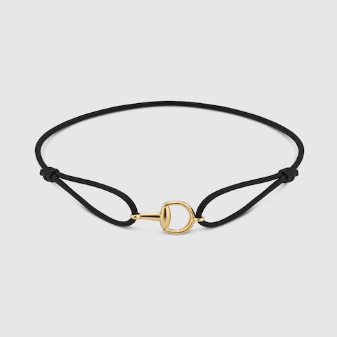 Gucci Horsebit 18k charm bracelet