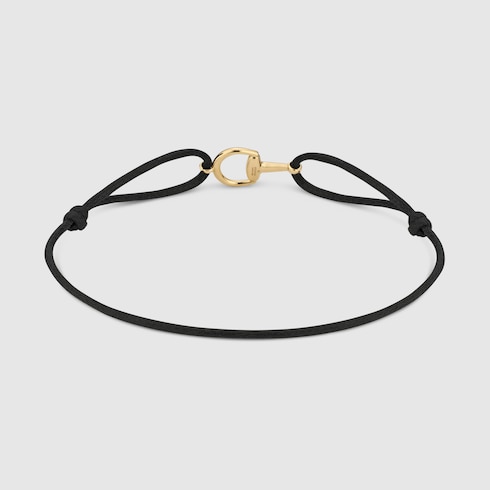 Gucci Horsebit系列18K坠饰手链