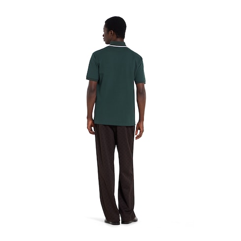 Poloshirt aus Baumwoll-Piqué mit Stickerei