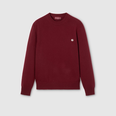 Pull en laine et cachemire avec broderie