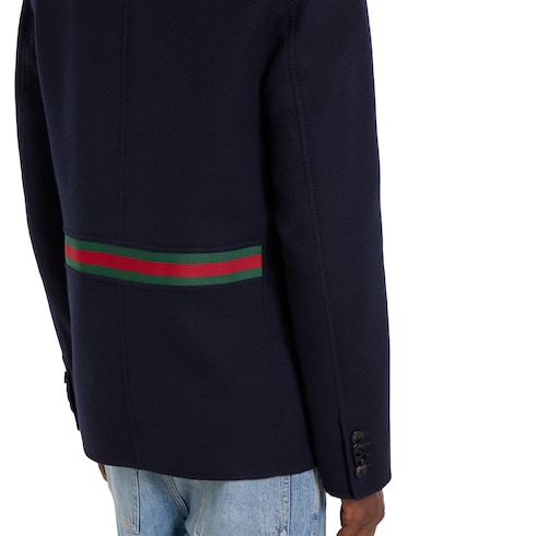 Chaqueta sencilla de lana doble de cashmere