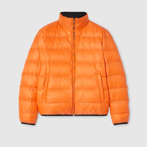 Veste zippée réversible en nylon GG