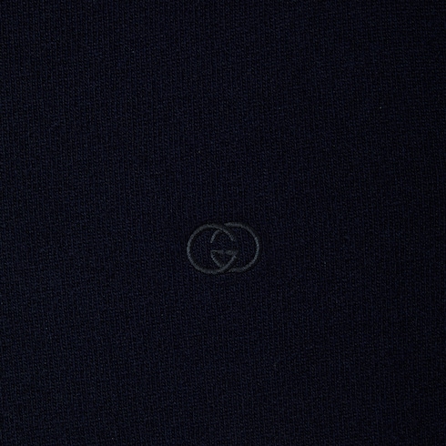 Knit wool jumper with embroidery