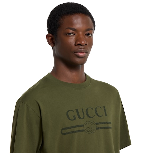 T-shirt in jersey di cotone con stampa