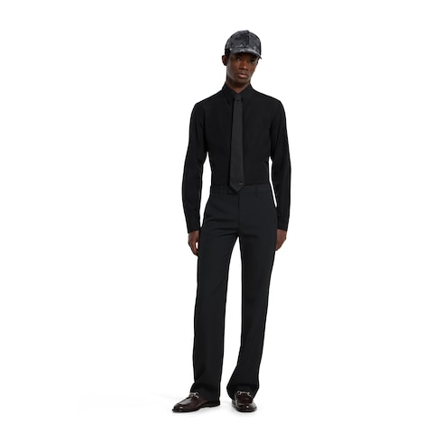 Chemise en popeline teinte en pièce 