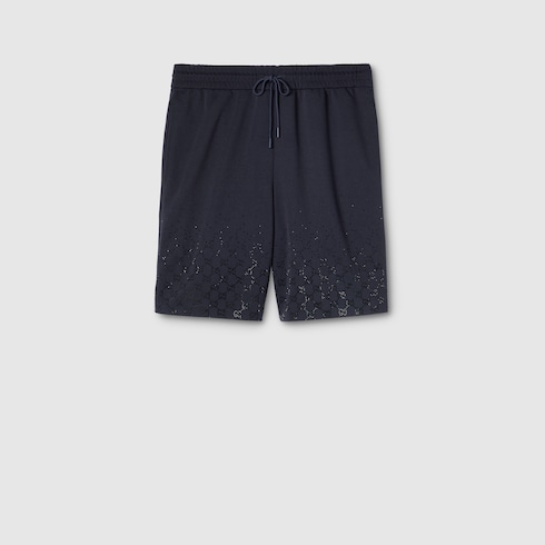 Short en jersey technique avec cristaux