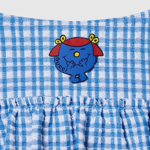 Children's bikini set gingham fabric