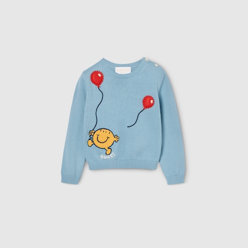 Baby cotton sweater with embroidery