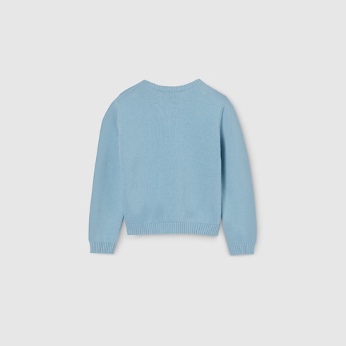 Baby cotton jumper with embroidery