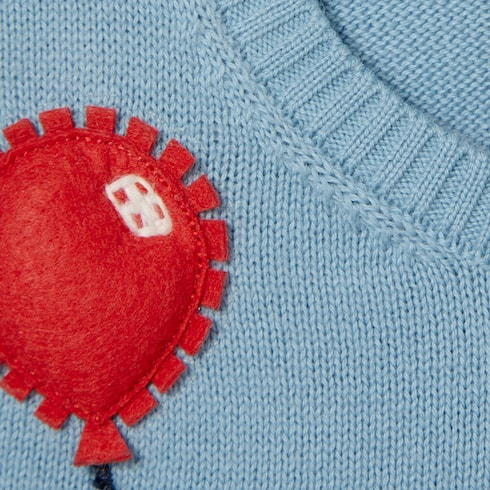 Baby cotton jumper with embroidery