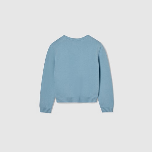 Baby cotton jumper with embroidery