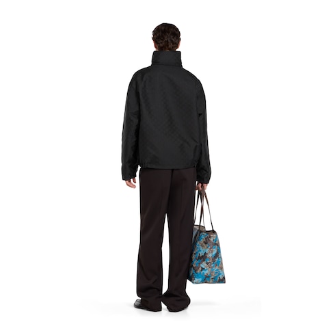 Reversible cotton ripstop zip jacket