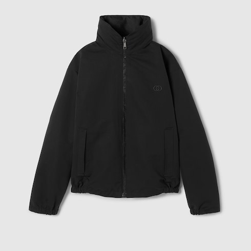 Wendbare Jacke aus Ripstop-Baumwolle mit Reißverschluss