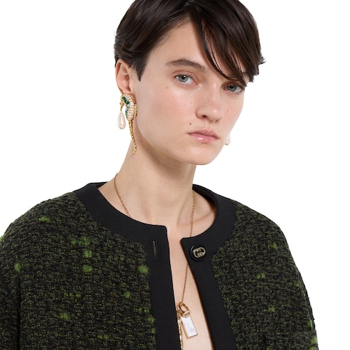 Jacke aus Wollbouclé