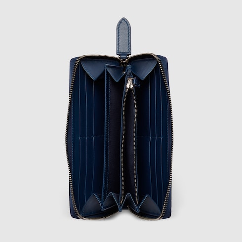 GG zip around wallet with print