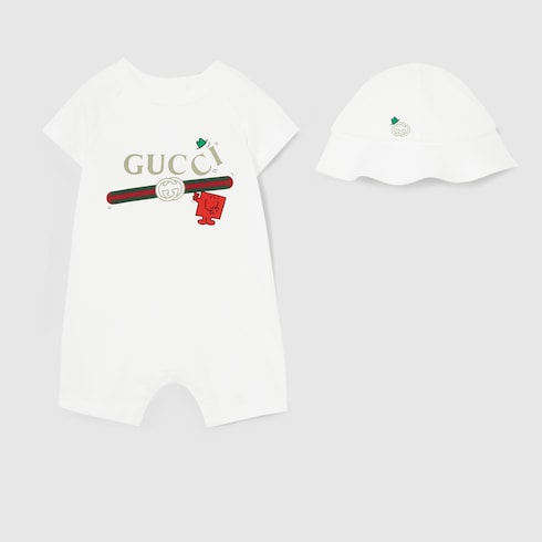 Set regalo neonato da due pezzi in cotone con stampa