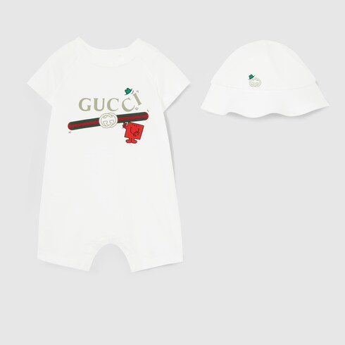 Zweiteiliges Baby-Geschenkset aus Baumwolle mit Print