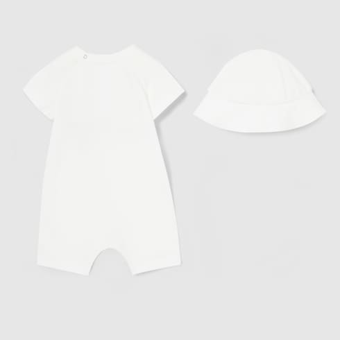 Zweiteiliges Baby-Geschenkset aus Baumwolle mit Print