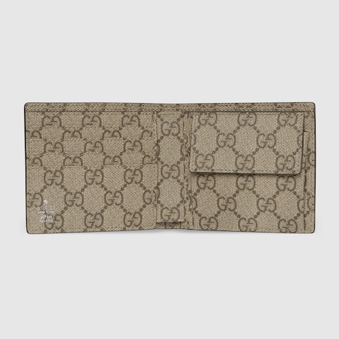 Beige interior GG Emblem bi-fold wallet